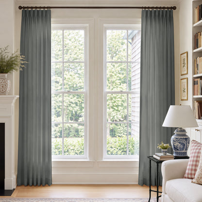 Cortinas opacas de lino Joydeco Flaxaline