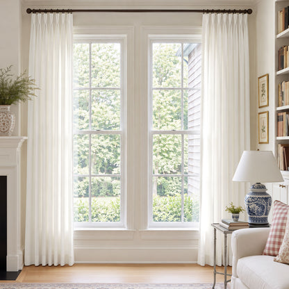 Cortinas opacas de lino Joydeco Flaxaline