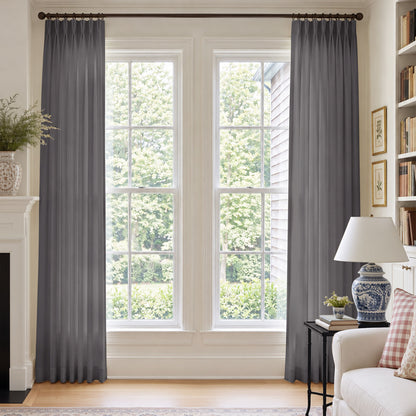 Cortinas opacas de lino Joydeco Flaxaline