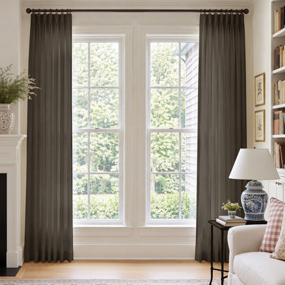Cortinas opacas de lino Joydeco Flaxaline