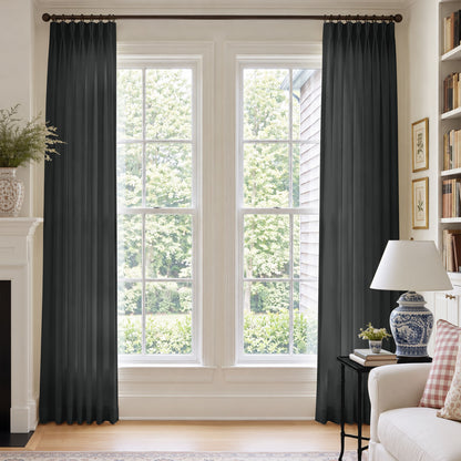 Cortinas opacas de lino Joydeco Flaxaline