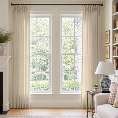 Cortinas opacas de lino Joydeco Flaxaline