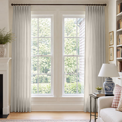 Cortinas opacas de lino Joydeco Flaxaline