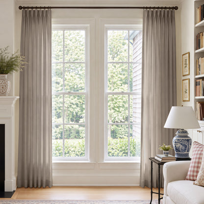 Cortinas opacas de lino Joydeco Flaxaline