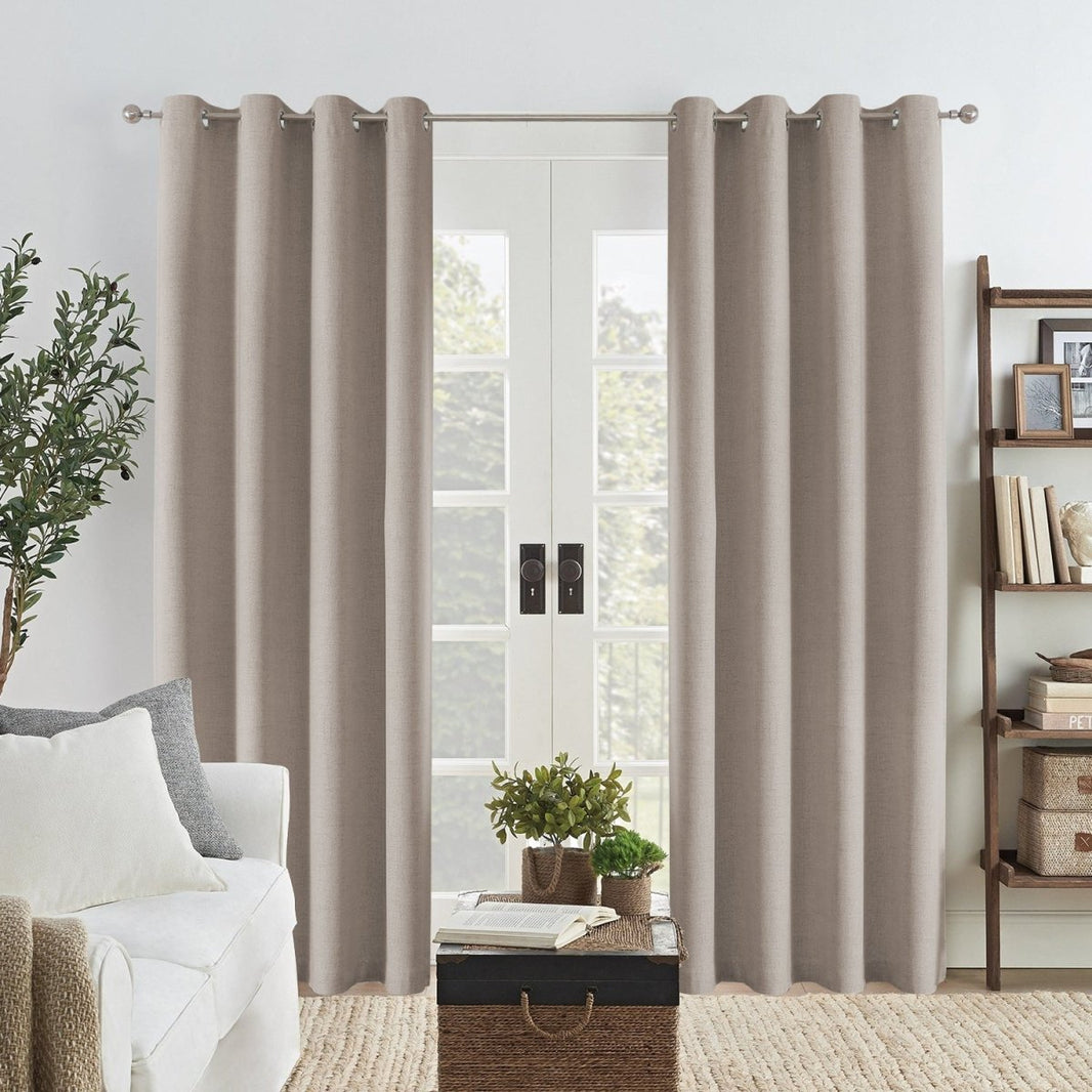 Joydeco Custom Linen Blackout Curtains