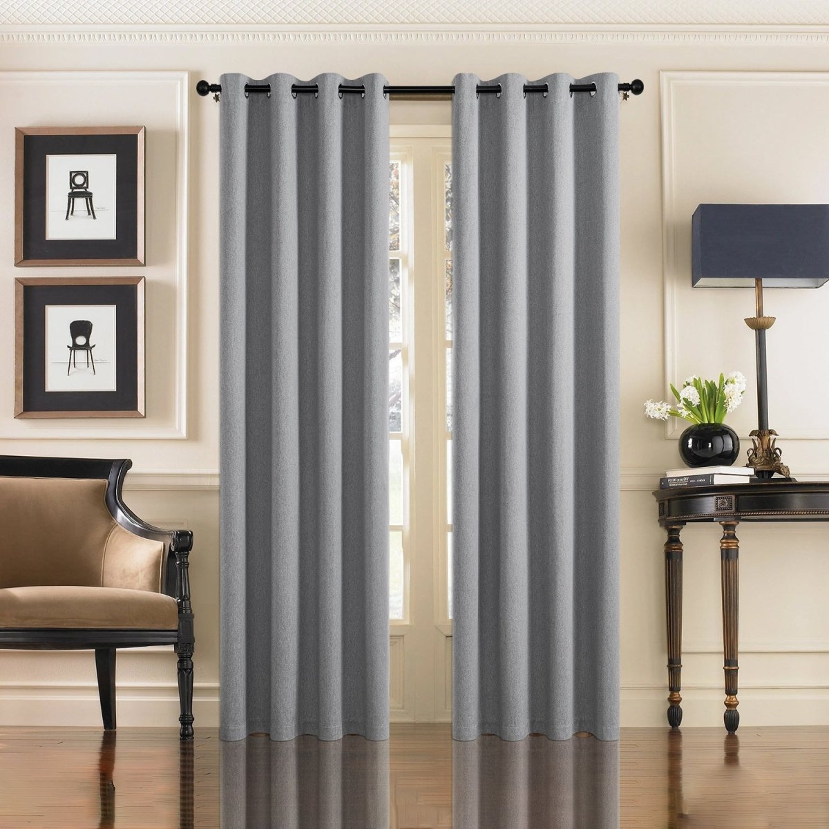 Joydeco Custom 100% Blackout Curtains Thermal Insulated Long Curtains & Drapes