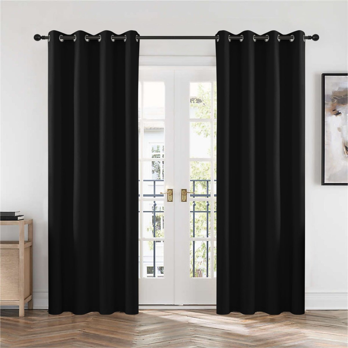 Joydeco Blackout Curtains 2 Panels Set, featuring thermal insulated long curtains Beige Curtains