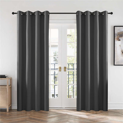 Joydeco Blackout Curtains 2 Panels Set, featuring thermal insulated long curtains Beige Curtains