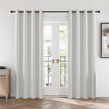 Joydeco Blackout Curtains 2 Panels Set, featuring thermal insulated long curtains Beige Curtains