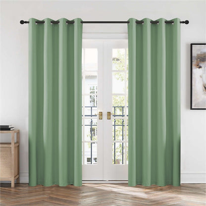 Joydeco Blackout Curtains 2 Panels Set, featuring thermal insulated long curtains Beige Curtains