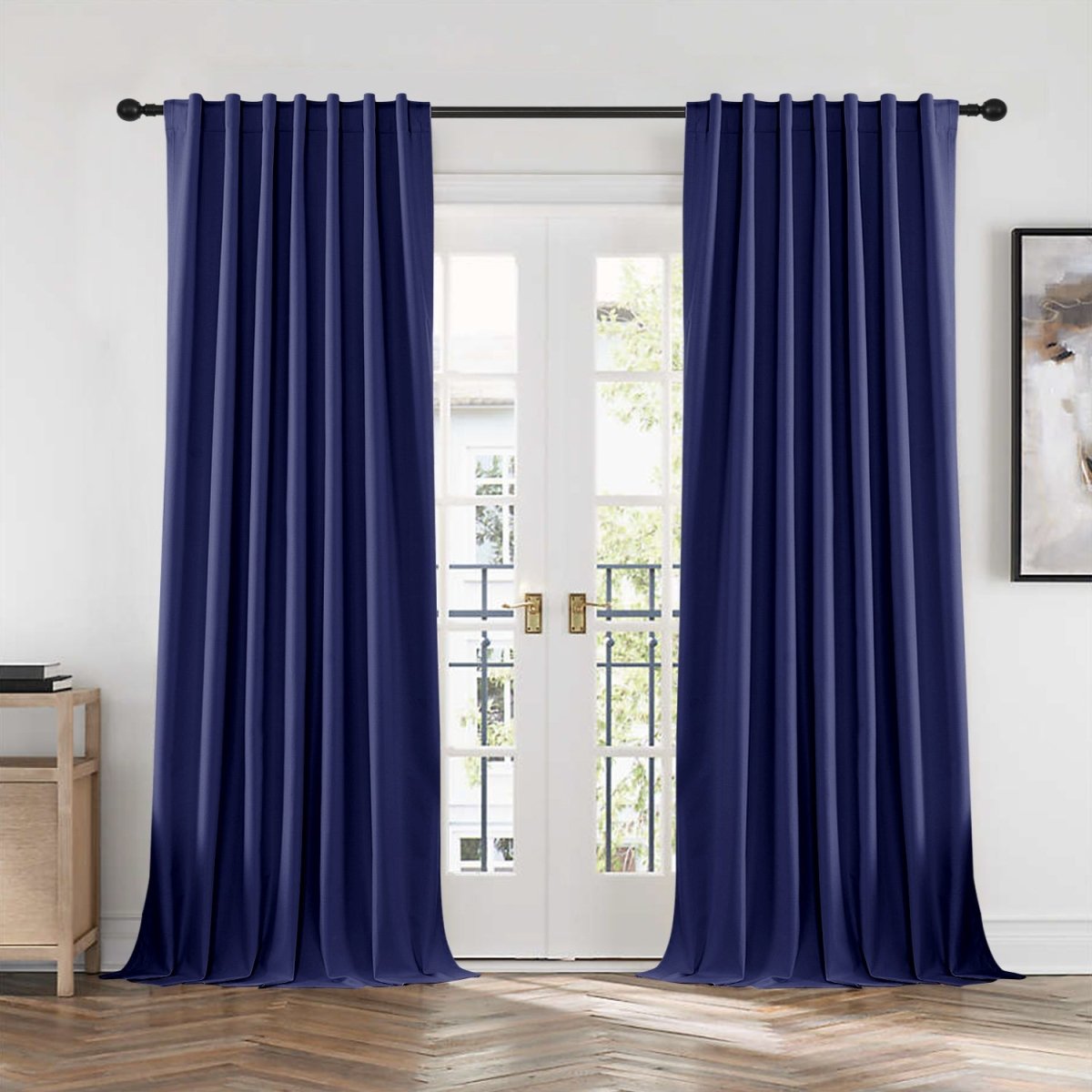 Joydeco Blackout Curtains 2 Panels Set, featuring thermal insulated long curtains Dark Beige Curtains