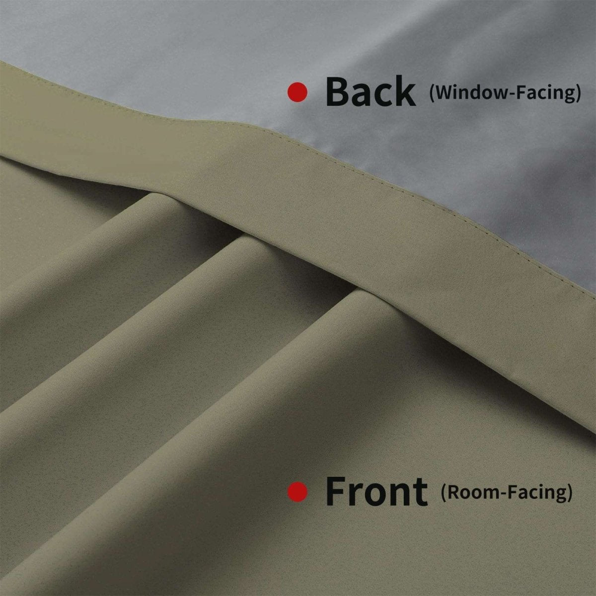 Joydeco 100% Blackout Curtains Olive Branch - Joydeco