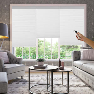 Joydeco Custom Cordless Motorization Blackout Cellular Shades - Joydeco