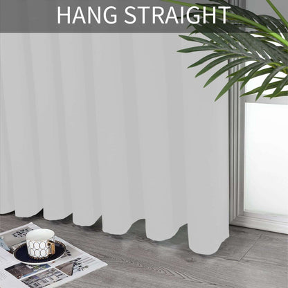 Joydeco Greyish White Blackout Curtain Door Divider Doorway Curtains for Bedroom Closet Door Bedroom Door