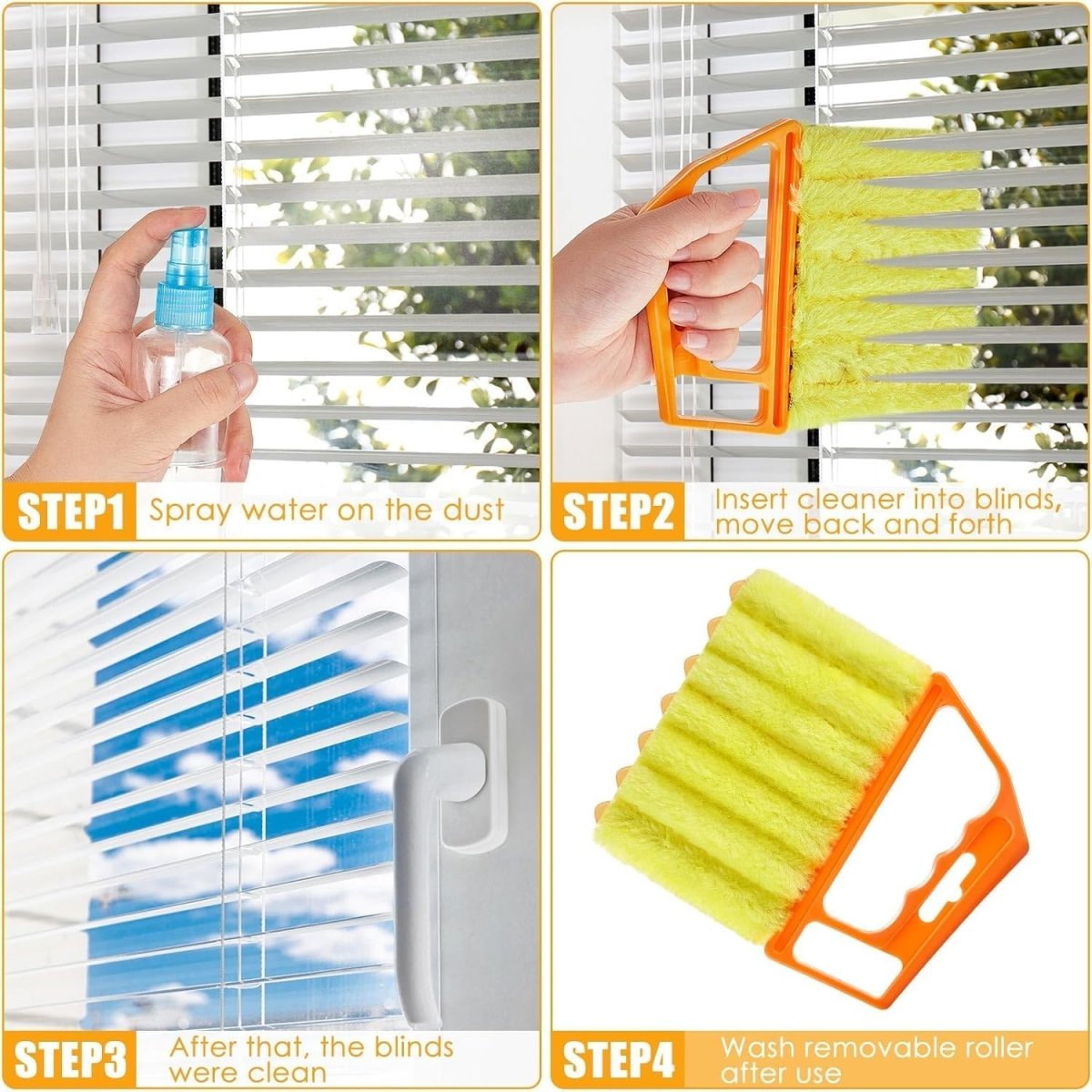 Joydeco Handheld Mini Blinds Cleaner