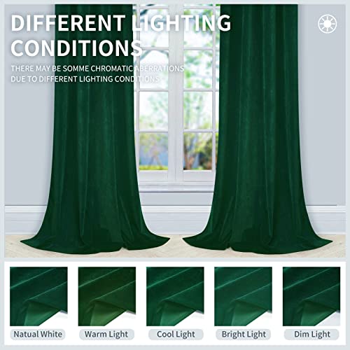 Joydeco Luxury Velvet Grommet Blackout Curtain - 2 Panels, Thermal Insulated, Privacy - Joydeco