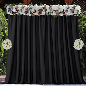 Joydeco Solid Color Royal Backdrop Curtains for Wedding Parties and Photography, 2 Panel Set - Joydeco