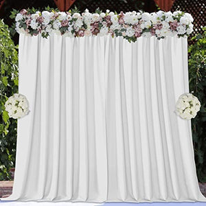 Joydeco Solid Color Royal Backdrop Curtains for Wedding Parties and Photography, 2 Panel Set - Joydeco