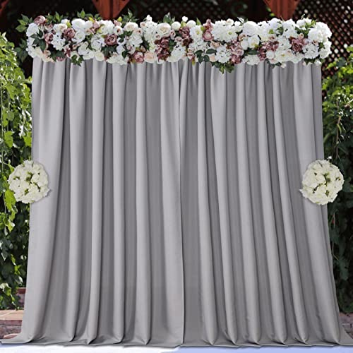 Joydeco Solid Color Royal Backdrop Curtains for Wedding Parties and Photography, 2 Panel Set - Joydeco