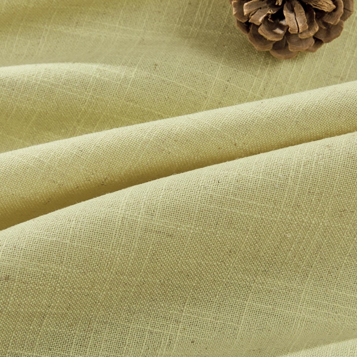 Joydeco Straw Yellow Linen Curtains for Living Room Cafe Bedroom Curtains - Joydeco