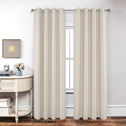 Joydeco Textured Thermal Insulated Blackout Curtains