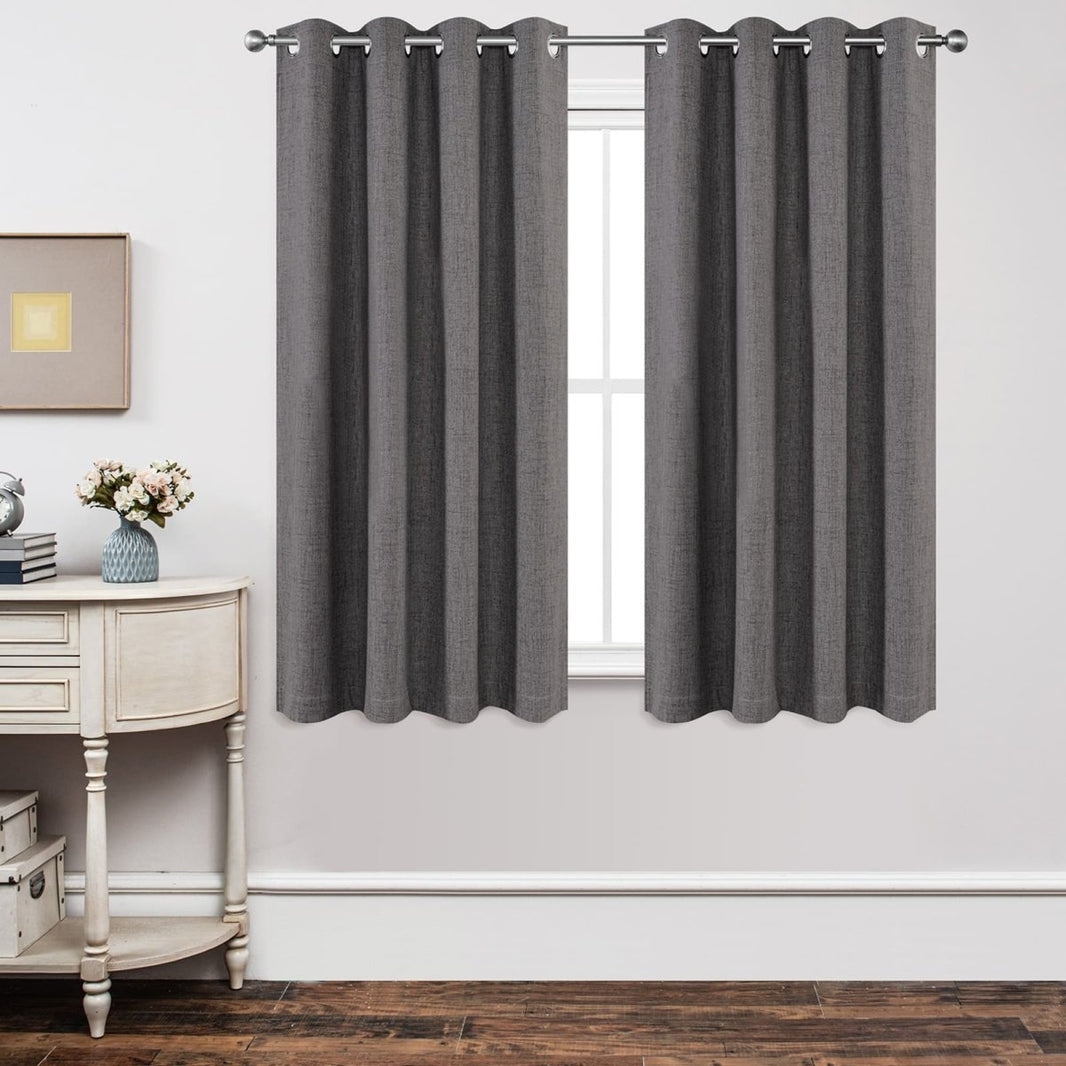 Joydeco Textured Thermal Insulated Blackout Curtains