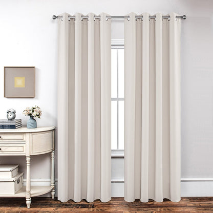 Joydeco Textured Thermal Insulated Blackout Curtains
