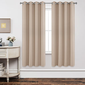 Light Beige Blackout Curtains for Bedrooms and Nurseries - Joydeco