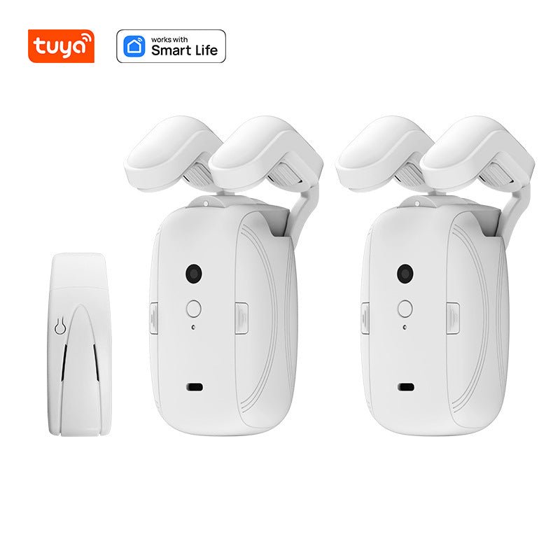 Wifi Curtain Robot Smart Home Roman Rod Electric Curtain Companion Automatic Curtain Opener with Voice Control, Timer, Temperature and Light Sensor, for Google Home, for Siri Shortcuts,