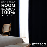 Blackout Curtains Navy Blue Long Curtains&Drapes 100% Light Blocking - Joydeco