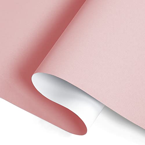 Joydeco white cordless blackout roller shade fabric showcasing textured weave and smooth light blocking backing.