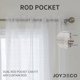 Joydeco Curtain,Joydeco sheer curtains,white sheer curtains